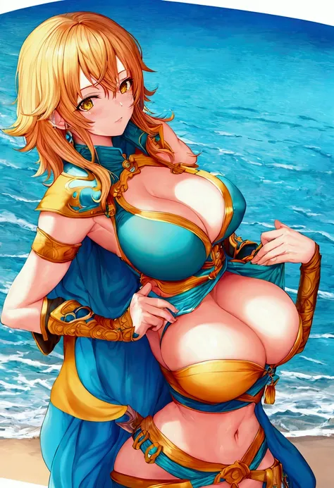 nami touching her tits