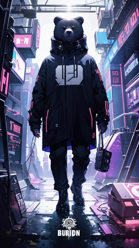 bear、big、cyberpunk clothing、