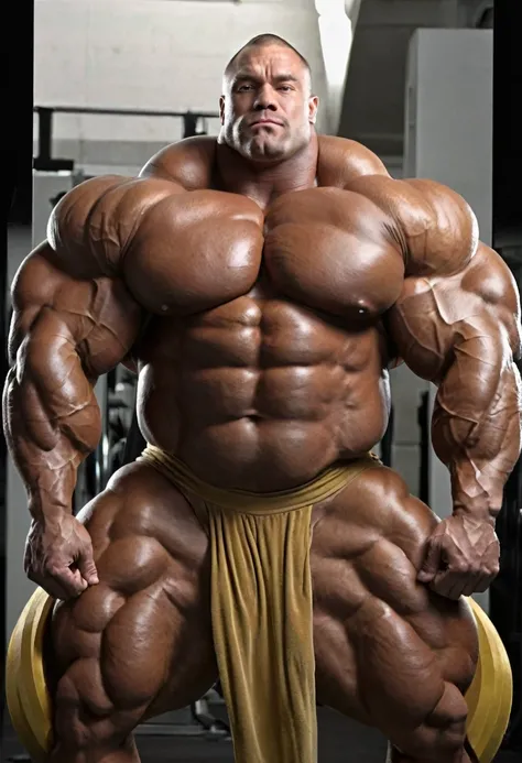 3 meters, muscle morph, brute bodybuilder. 3000 lbs, 