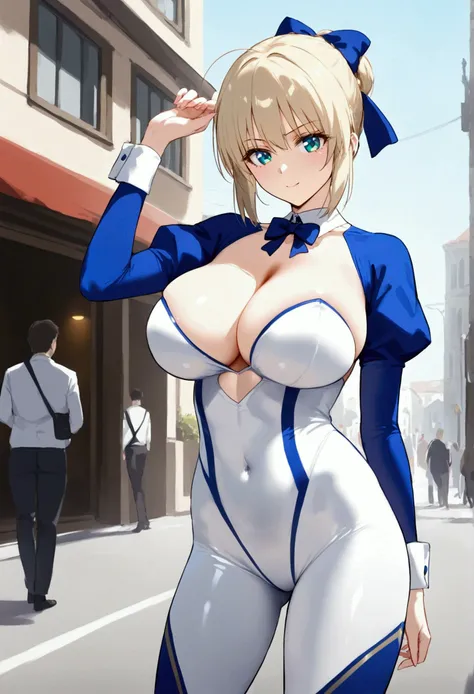 best quality saber big breasts bodysuit public