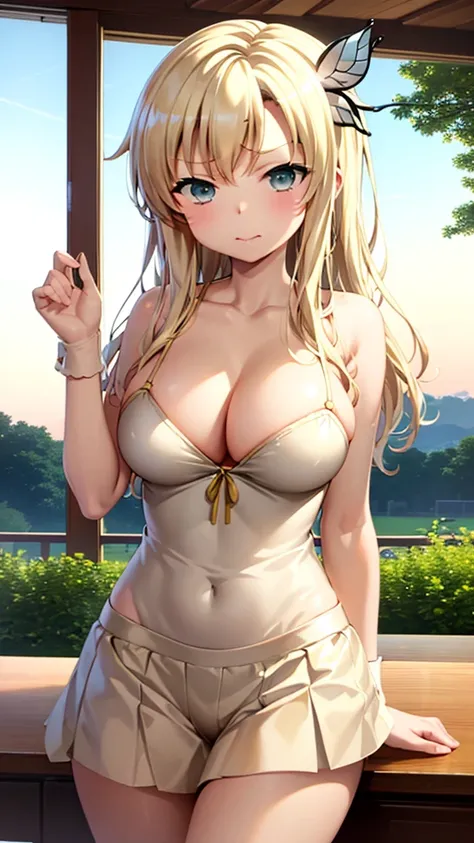 ((Sena Kashiwazaki)), (Haganai), large breast, cleavage