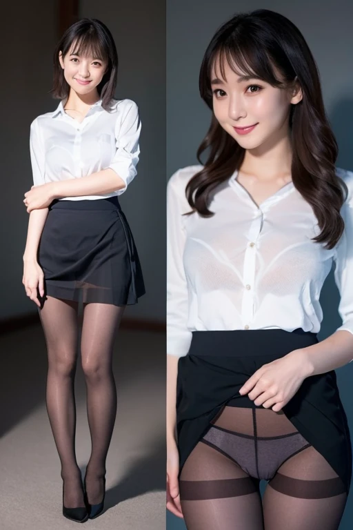 (Highest quality、Highest quality、Highest Resolution、masterpiece、detailed、live-action)、
(((Lifting the hem of a mesh skirt with your own hands)))、
(((Grab the hem of your mesh skirt with your hands)))、
(((Wearing pantyhose up to the waist)))、
((Show me your...