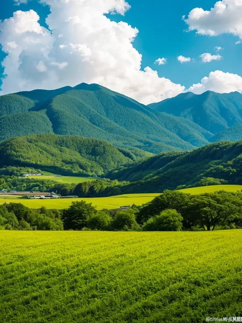 Fuji Mountain, Little clouds, (Best Composition), (masterpiece),