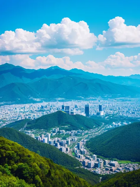 Fuji Mountain, Blue sky,