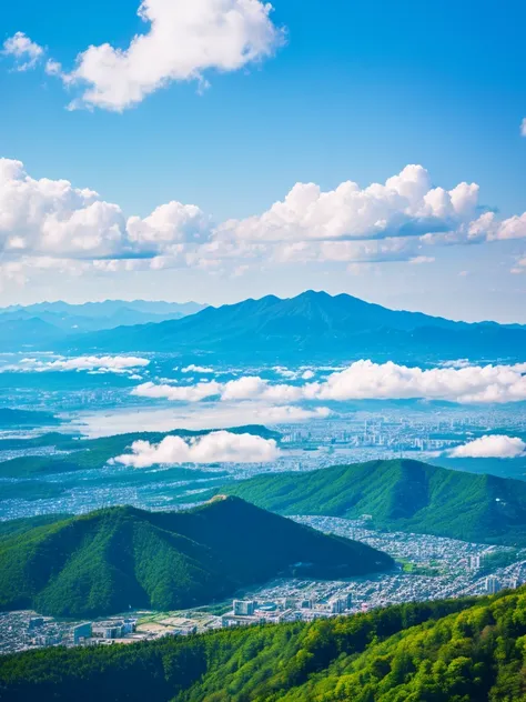 Fuji Mountain, Blue sky,