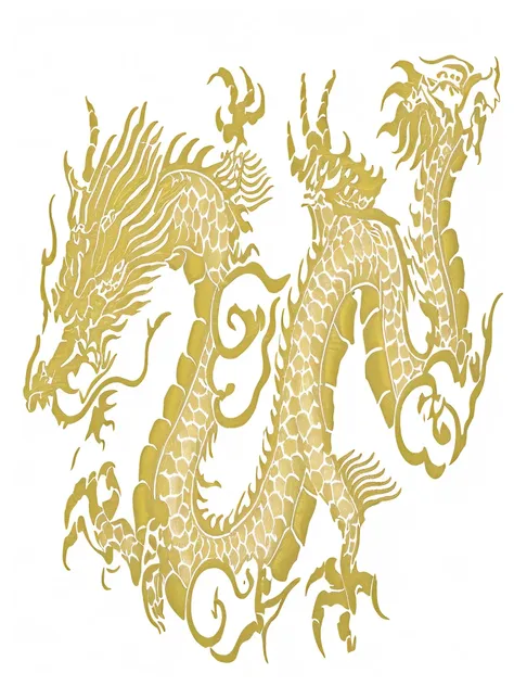 there is a gold dragon on a black background, chinese dragon engrave, golden dragon, smooth chinese dragon, chinese dragon, drag...