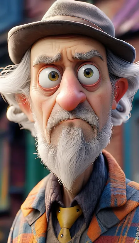 old man, hipster, mad sky hallucination  Tim Burton, detailed face features, sharp eyes, extremely detailed, photorealistic, highly detailed, organic,
dynamic, unreal engine, depth of field, ultra high quality model, high definition,
intricate details, cri...