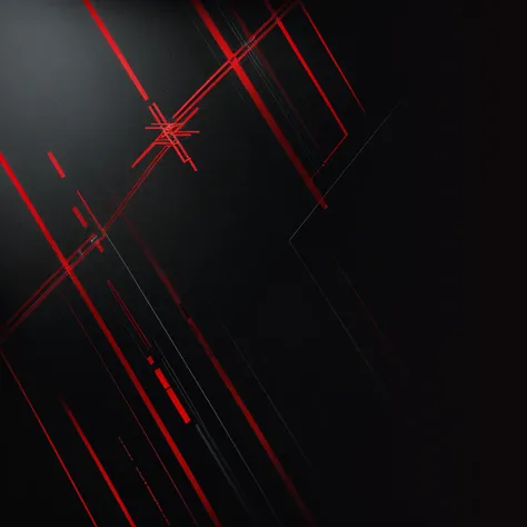 Abstract logo, music album cover, dark tones on black, highlighted red lines, red lines geometric shapes, centralized, minimalistic, 2d, few lines, slightly gothic design, completely black background, word "n.It is.n" outlined in red in the center of the i...