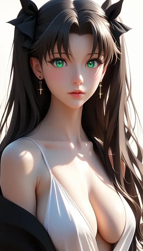 score_9, score_8_up, score_7_up, score_6_up, Luviagelita_Edelfelt, tohsaka rin, black hair, long hair, parted bangs, green eyes, BREAK (masterpiece:1.2), best quality, high resolution, (detailed eyes:1.3), perfect lighting, (perfect hands, perfect anatomy)...