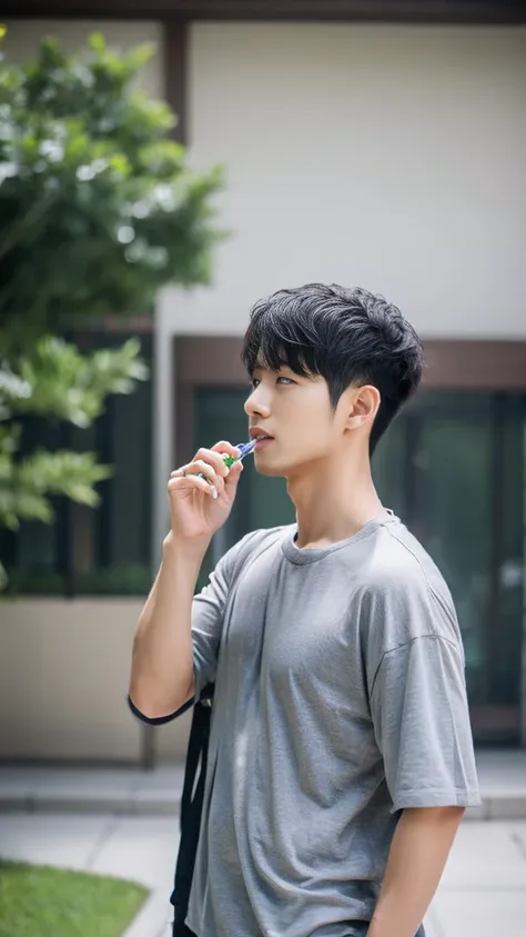 Asian alpha male in gray shirt looking at camera, Shin Jinying, Kim Do-young, Paint Ulzzang, Shen Quanrui, korean men, Shin Jin Young&#39;s Aesthetics, faceเกาหลีที่น่ารัก, handsome young man&#39;face, Jaeyong Nam, beautiful eyes、Kim Taejoon, Hyungtae, Ins...