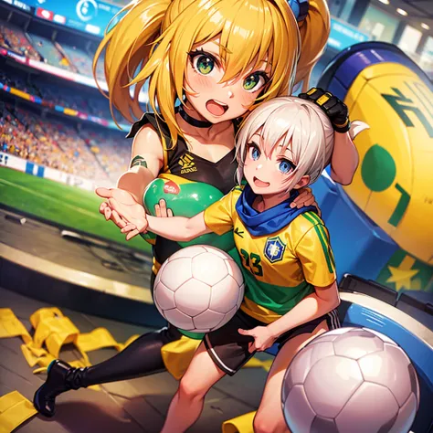 Soccer ball with a Brazilian 