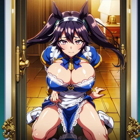 1 solo milf,in fire_emblem:_genealogy_of_the_holy_war style,(umamusume),horse ears,(horse tails from top of hip:1.2),
,in heat,gigantic breast,all fours,open legs,female masturbation,zentai,bodystocking,
cute dress,princess dress,beautiful cloths with sexy...