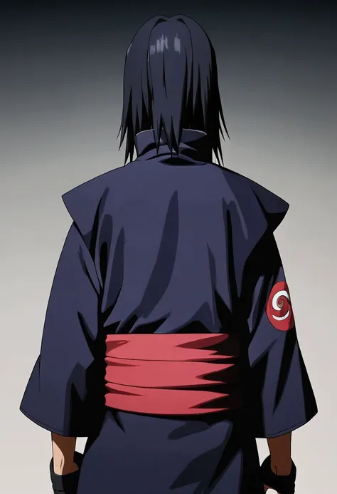 (master part, best quality, high resolution,grainy:1.2), break (uchiha itachi:1.3), full body view, long hair,forehead protector...