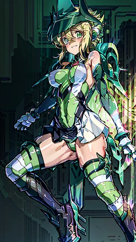 (Extremely detailed CG), (Highest quality),(full body)，(( Squat，Spread your legs，Strike a Pose)),1 girl,alone, Akatsuki Kirika，symphogear，Perfect Face,  Glowing Skin, Glowing Skin, Wide Hips,Tight waist,Knee-high boots，Elbow Bag,1 girl, Long Hair, Big Brea...