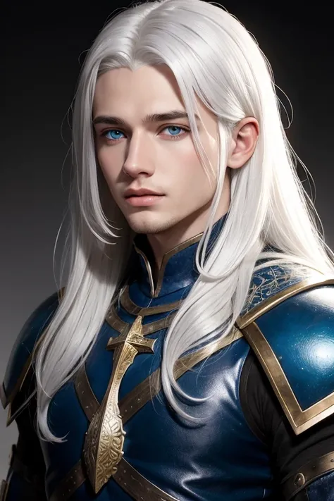 A young man who comes from ancient valyria, white  hair, blue colored eyes 