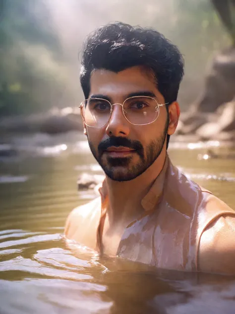 (intricate detail, beautiful/handsome:1.2) ,friarmoody lighting, close up portrait of sacha dhawan a man sexy country style, bat...