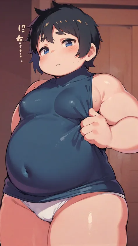 ((androgynous)), beautiful, (very short hair), (pudgy face), nipples, (へそ), ((boyish)), (cute), (chubby), belly, (sexy), (thick), (handsome), (cool)