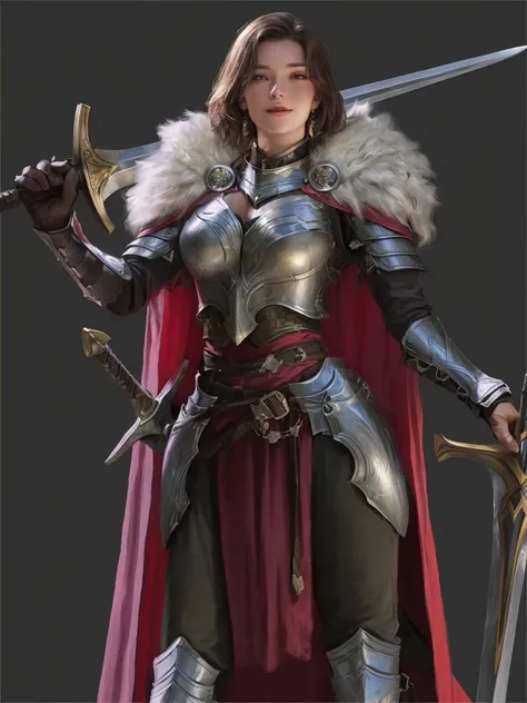 One is wearing armor、Close-up of woman holding sword, portrait of Female Paladin, Female Paladin, Female Knight, Fantasy Paladin Woman, picture of Female Paladin, Female Warrior, north adult Female Warrior, gorgeous Female Paladin, Portrait of a Knight Wom...