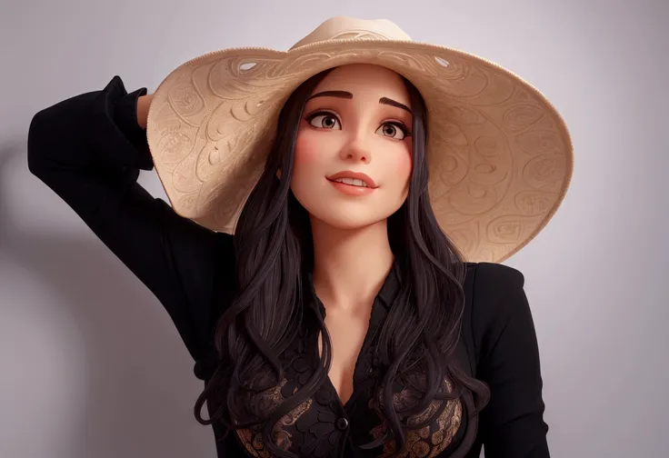 beautiful woman in hat