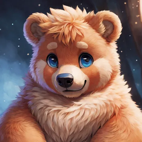 bear, chubby,furr,fluffy,cute, detailed face, detailed eyes, masterpice, high quality, high resolution