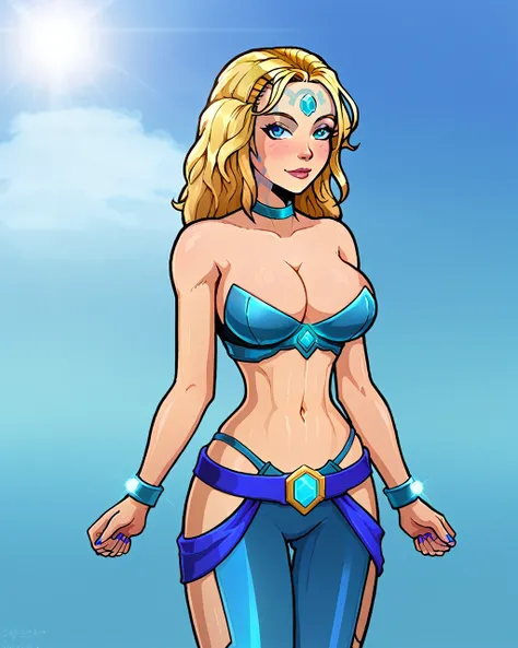 girl, dota 2, crystal maiden, sexy pose