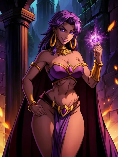 a beautiful mature sorceress (1 girl). league of legends character, league of legends style, rpg video game, rpg video game char...