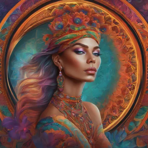 an extremely psychedelic portrait of a healer, surreal, lsd, Face, detailded, intricate, chic, agile, highly detailded, digitalpainting, art station, conceptual artwork, Soft, sharp focus, illustration