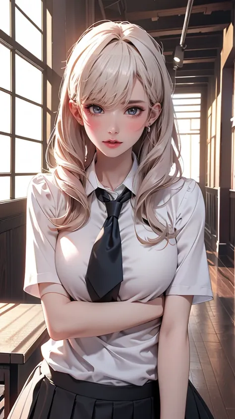 (high school girl uniform),(random porn pose),(Thin type:1.8),(big breasts),(random hairstyle),(Highest image quality,(8k),ultra-realistic,best quality, high quality, high definition, high quality texture,high detail,beautiful detailed,fine detailed,extrem...