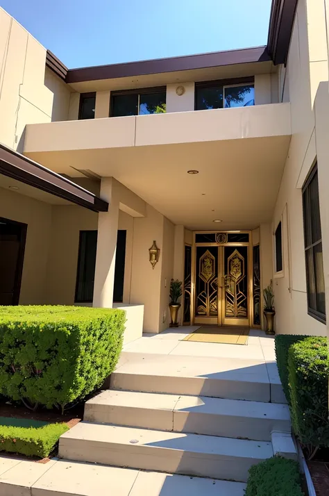 classic 1950s art deco estate, in Los Angeles, scenic view, ornate, resplendent, 