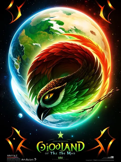 **Poster Description for "Waldkauz Spirits"**

---

**Top Part of the Poster:**

- **Background Color:** Black
- **Image:** Stylized Owl
  - **Details:** Vaguely visible eyes, beak, and outline of the facial shape
  - **Color Theme:** Warm red-orange

---
...