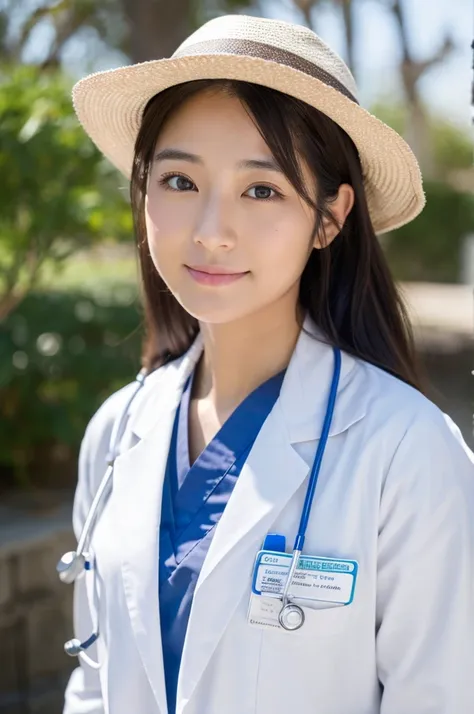 ((Highest quality)), ((masterpiece)), (detailed),Perfect Face,Japanese,Female doctor,White