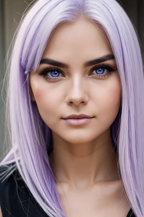 Woman,Half woman, half fox, white hair, violet eyes, cute face.