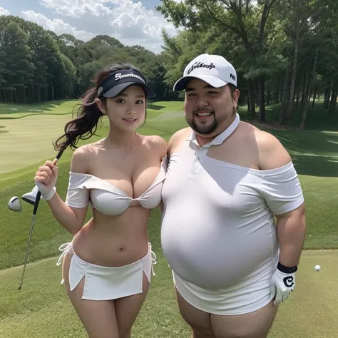 (((Actual Photos,High resolution, 8kHighest quality))),Very detailedな CG Unity 8k 壁紙, Highest quality, Very detailed, Tabletop, Realistic, (((12 years old、Primary school students、Beautiful Girl Junior Idol、She is pictured with her father, Fat man.:1.5))))、...