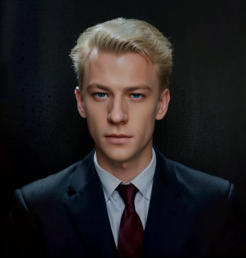 arafed image of a man in a suit and tie, professional picture, color portrait, high quality portrait, similar to malfoy, amazing professional picture, andrei riabovitchevy, a colorized photo, adam narozanski, colorized photo, benjamin vnuk, realistic studi...