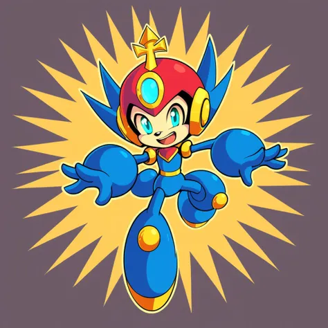 the sultan of surprise  in megaman art style
