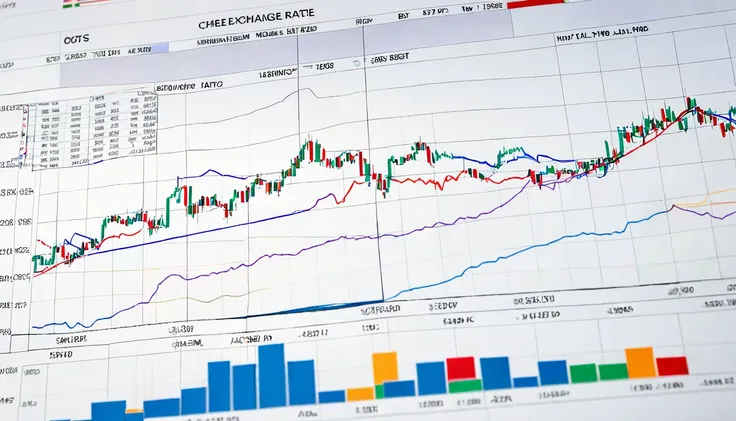 (Realistic photos),(High resolution),(detailed),Exchange rate chart image