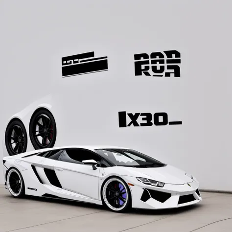 2025 white super Lambo hydrogen sports race bodykit, sports tires

 