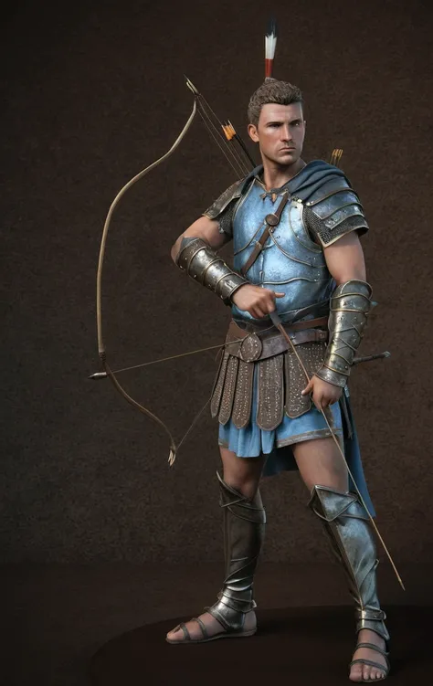 Gallic archer: ultra realistic and detailed