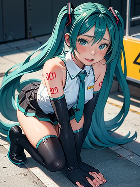 Browsing Caution，Cum on my chest，train，ahegao，On all fours，Vaginal,Heart-shaped pupils，Great Crowds，Hatsune Miku，train，Completely naked，blush，back，sex