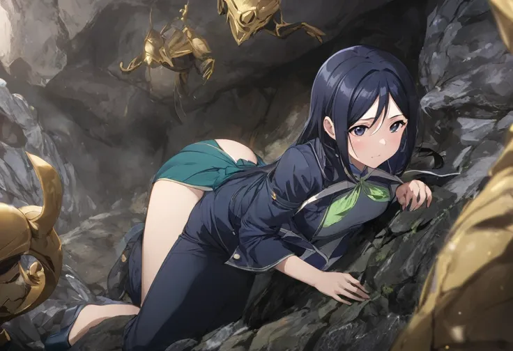 love live adult matsuura kanan, masterpiece, highest quality, gloss, cave of the enemy, attire random, feel in the trap (sexual)