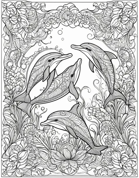 create a coloring book design featuring soothing colors and intricate designs favored by women. include relaxing elements such a...