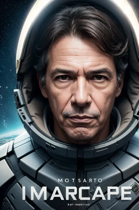 Create Cover of the film Interstellar with the face of Brazilian Economy Minister Fernando Haddad