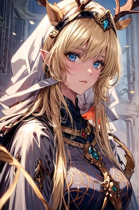 (best quality at best, 4k, 8k, a high resolution, tmasterpiece:1.2),elf, ultra - detailed, noble maiden, exquisite facial featur...