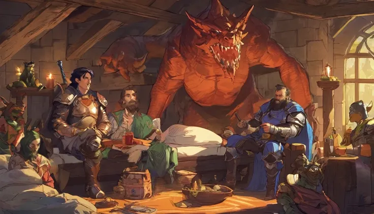 Dungeons and Dragons, Bed and Breakfast, heroes hanging out with monsters