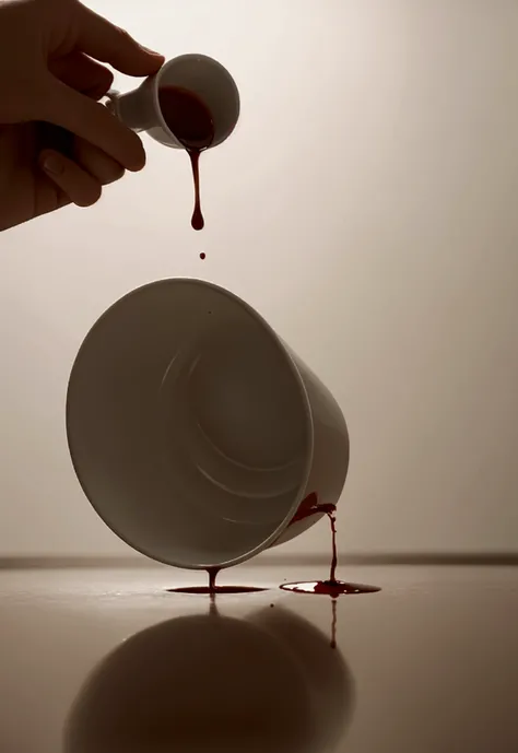 cup falling