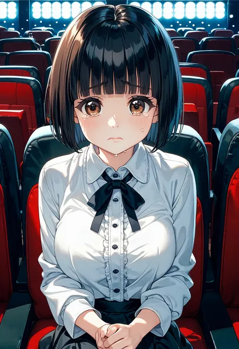 score_9,score_8_up,score_7_up,masterpiece,best quality, source anime, official art, super detailed, extreme detailed, rating_safe,
1girl, sitting on seat, watching a movie, clenched hands, own hands together, upper body, not facing the camera,
BREAK girl, ...