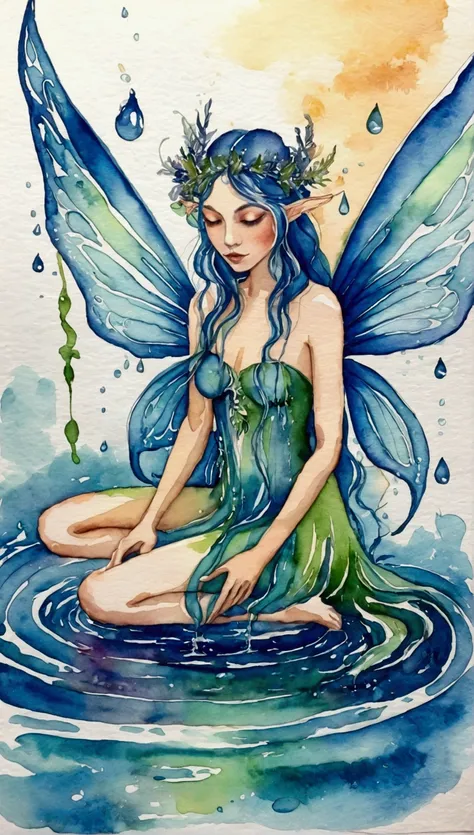 water colors faery