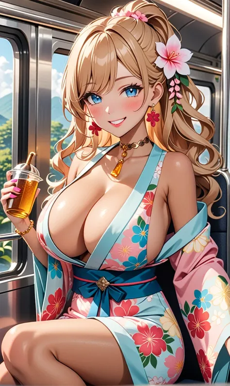 ultra-detailed, ((one girl)),  (tan skin:1.5), in pastel colors gyaru, (heavy makeup), (professional lighting) hyper detailed, a...