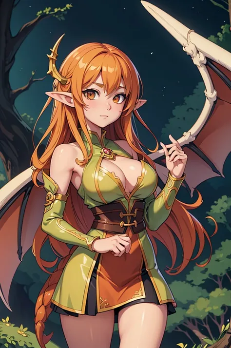 vintage anime elf girl with dragon wings, fantasy art style, extremely detailed artgerm, detailed digital anime art, anime fanta...