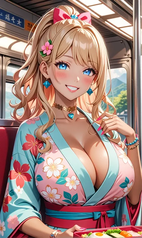 ultra-detailed, ((one girl)),  (tan skin:1.4), in pastel colors gyaru, (heavy makeup), (professional lighting) hyper detailed, absurdres, 8k, Beautiful Face, (Laugh shyly), ((teasing smile:1.6)), ((happy smile:1.5)),  ((Wink:1.6)), (Laugh with your mouth w...